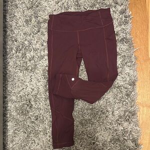 lululemon athletica Burgundy Leggings